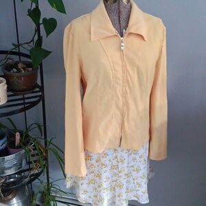 Sag Harbor Women's Sunshine Yellow Bomber Jacket